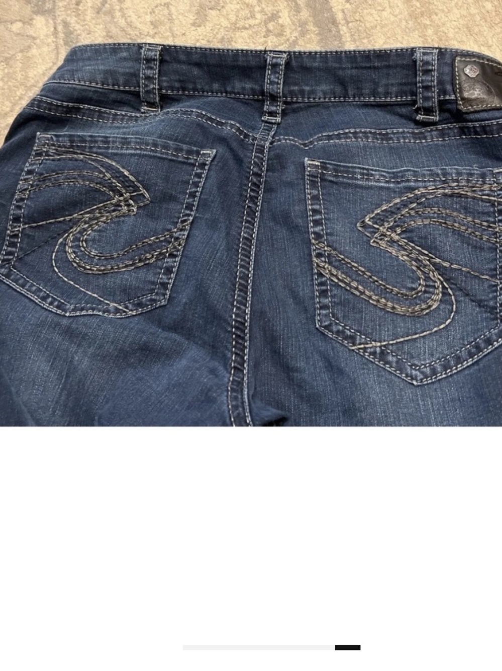 Silver Jeans Womens Sz 33 X 31 Suki Mid Rise Skinny Distress Super Stretch - Picture 7 of 7